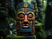 Tribal Totem Pole Created With Generative AI Technology, Ai, Generative