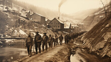 Historic Black And White Photos Of Early Mining Operations 