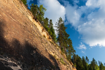 Poster - Erglu cliffs in Cesis, Latvia.