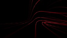 Abstract Red Twisted Lines On Dark Background V01