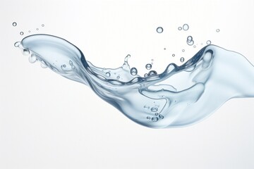 Poster - water splash isolated on white background