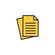 © Lunaraa - Document icon vector for web and mobile app. Paper sign and symbol. File Icon