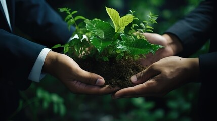Wall Mural - environmental technology concept. sustainable digital development goals. sdgs.