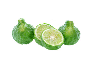 Poster - bergamot slice isolated on   transparent png