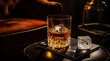 glass of whiskey at night generativa IA