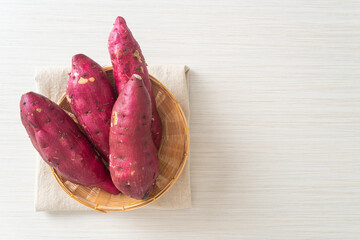 Poster - Japanese sweet potatoes on basket