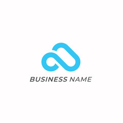 design logo creative line cloud