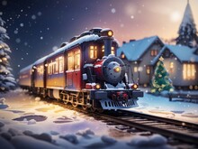 All Aboard The Christmas Express: A Festive Winter Banner