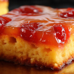 Wall Mural - A cake with jam on top of it in
