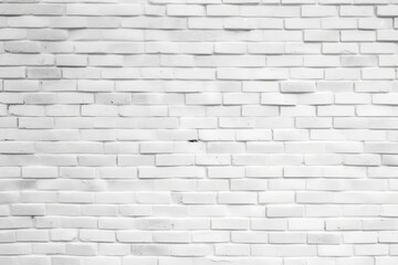  Texture white brick wall background, Generative AI