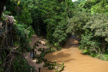 Sticker - Suspension bridge over Mena Falls