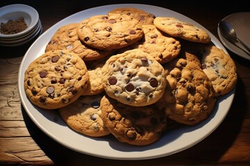 Wall Mural - Different view of cookies