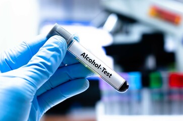 Blood sampling tube for alcohol analysis.