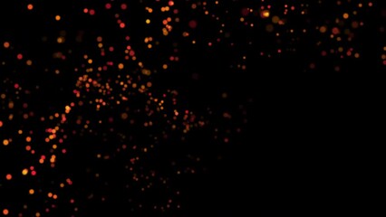 Wall Mural - particles of luminous sparks in random motion in the universe. popular wedding backdrop. 3d, 4k, iso