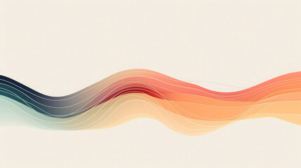 Poster - Abstract wave background with colorful color