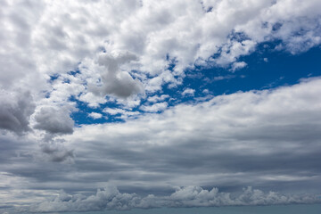 Wall Mural - blue sky with clouds background overlay. ideal for sky replacement