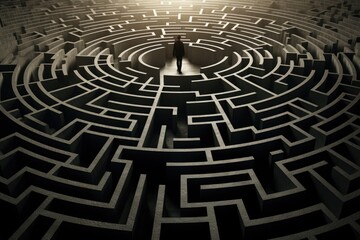 Feeling lost or trapped within the maze struggle with mental health