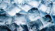 © Melipo-Art - Background of geometric ice cubes texture. Fresh and frozen vibes