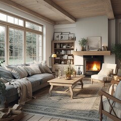 country and contemporary interior living room area design decorating house beautiful ideas concept w