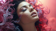 © NoOneSaid - Women spitting magical colorful smoke. Wallpaper.