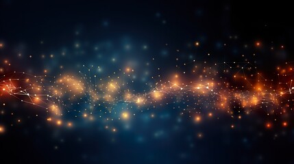 Wall Mural - abstract digital wave. blue circular shape on the background. futuristic point wave. big data. 3d re