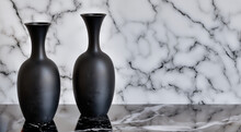 Beautiful Luxurious Black Ceramic Pitchers Of Porcelain In High Resolution And Sharpness
