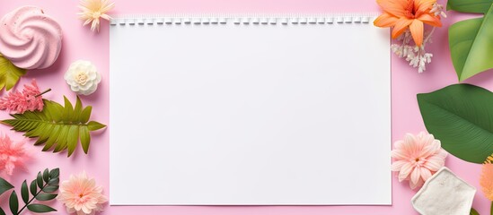 Fototapete - cute stationery with blank space for writing or drawing.