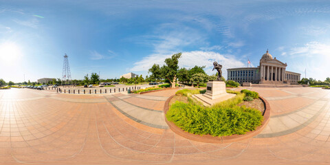 360 equirectangular photo Oklahoma State Capitol Building