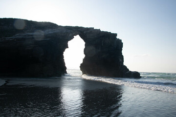 Wall Mural - cathedral beach in Galicia, Spain