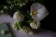 Chiaroscuro White and Green Vintage Bouquet