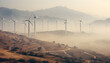 Wind farm, green energy, clean power source, wind power generation