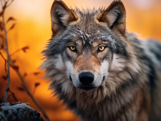  Wolf in its Natural Habitat, Wildlife Photography, Generative AI