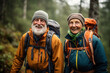 © OneByOne - Cherished Moments: Elderly Pair Delight in Nature While Planning
