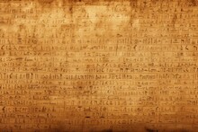Ancient Egyptian Papyrus Texture Background, Historic And Delicate Papyrus Scrolls, Vintage And Hieroglyphic Backdrop