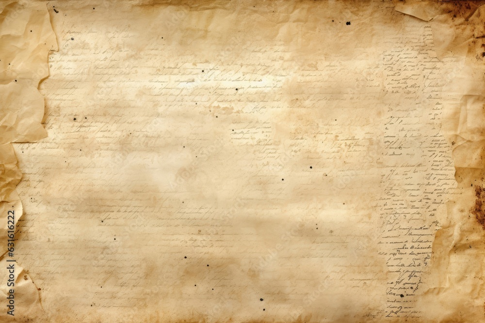 Timeless parchment manuscript texture background, ancient and weathered ...