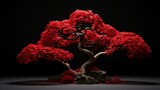 Fototapeta  - Japanese red maple tree high resolution Ai generated art
