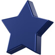 3d icon of a blue star