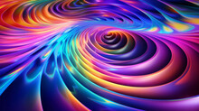 Illustration Of A Vibrant And Mesmerizing Spiral Created Through Computer Graphics - Abstract Wallpaper Art