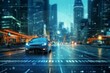Overlay vehicle tracking system advanced traffic management intelligent transportation