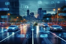 Overlay Vehicle Tracking System Advanced Traffic Management Intelligent Transportation