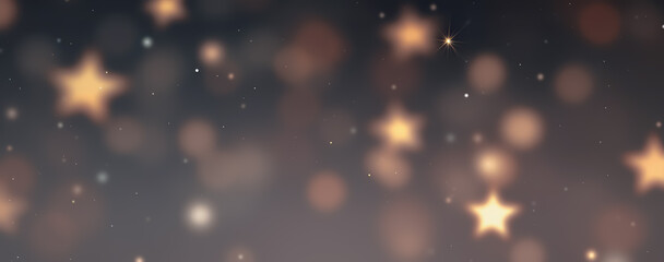 Wall Mural - Blurred Glowing Stars Background