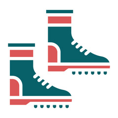 Sticker - Vector Design Farming Boots Icon Style