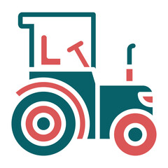 Wall Mural - Vector Design Tractor Icon Style