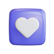 © NikuNj - 3D love User interface icons with tile cute icons high quality render