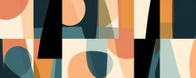 Modern Abstract Minimalist Geometric Print. Contemporary Seamless Pattern. Fashionable Template For Design, Generative AI