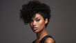 © EmmaStock - Portrait fashion black woman hair cut