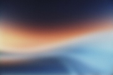 Wall Mural - orange blue abstract gradient on black background, grainy texture website header design, blurred viv