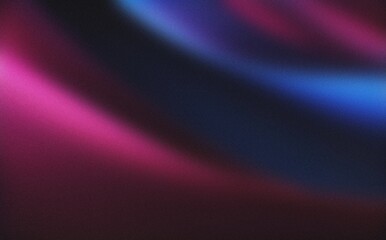 Wall Mural - purple pink blue abstract gradient on black background, grainy texture website header design, blurre