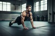 © Muhammad - fit man doing push ups generated by AI tool