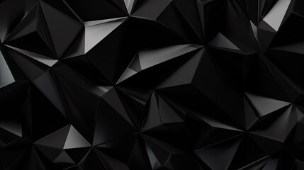 Wall Mural - abstract background black shiny matte shapes polygon